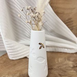 Mini vase Feuille dorée – Petit format