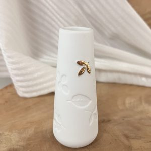 Mini vase Feuille dorée – Petit format