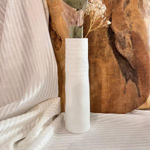 Vase Soliflore Porcelaine « poésie »