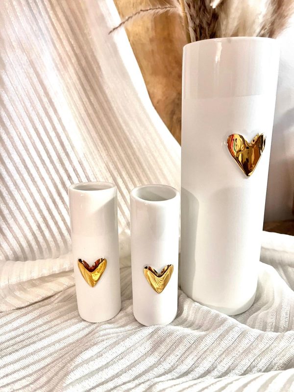 Vase Cœur Doré - GM – Image 3