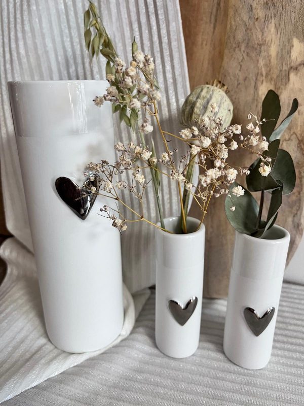 Minis vases "cœur argent" – Image 3