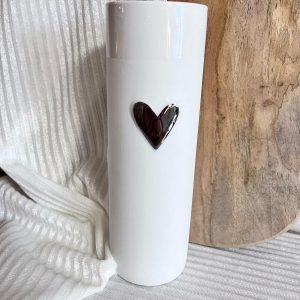 Vase Cœur Argent – GM